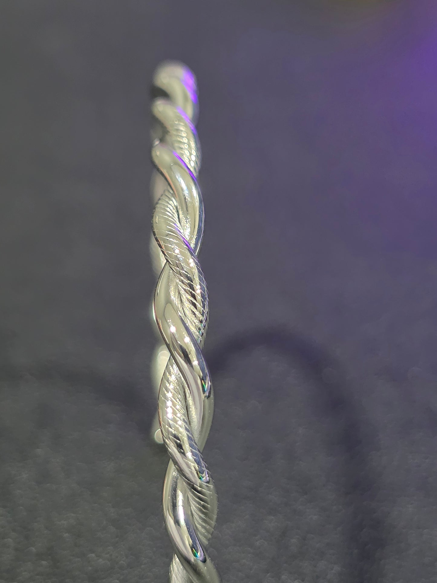 Twisted Cuff Bangle Sleek & Modern Design - Stainless Steel
