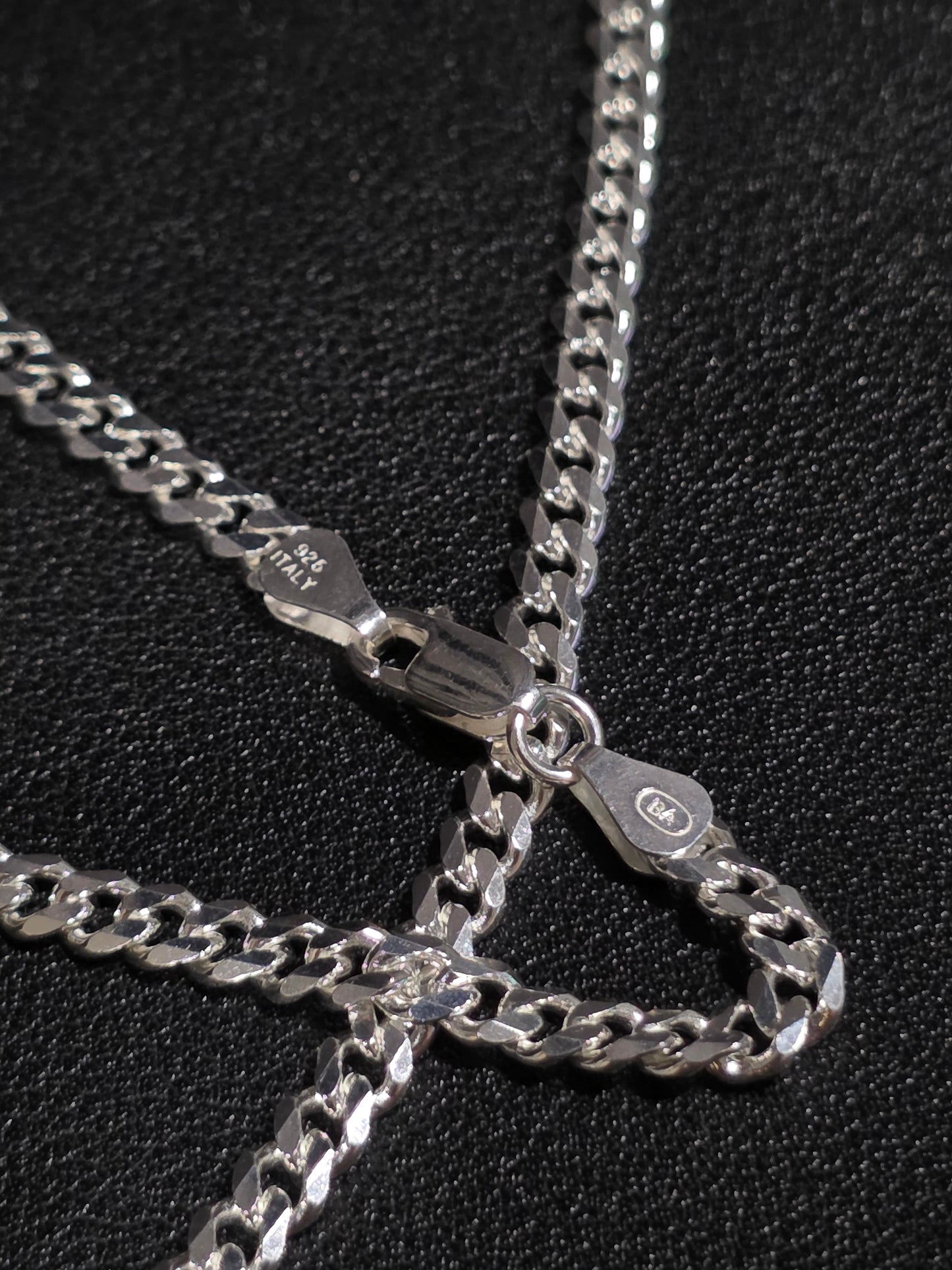 Silver Curb Chain Necklace – 26 Inch