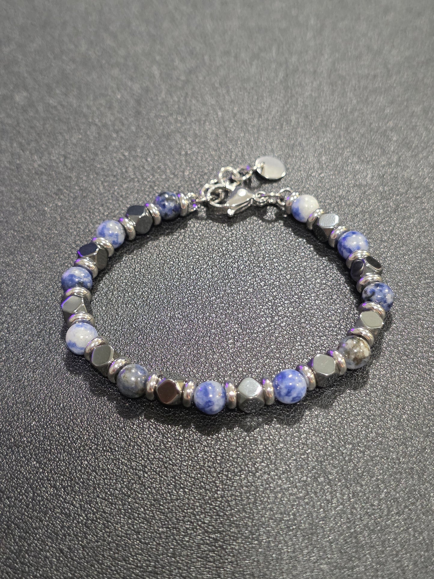 Lapis Lazuli & Hematite Magnetic Bracelet – Wisdom Meets Wellness