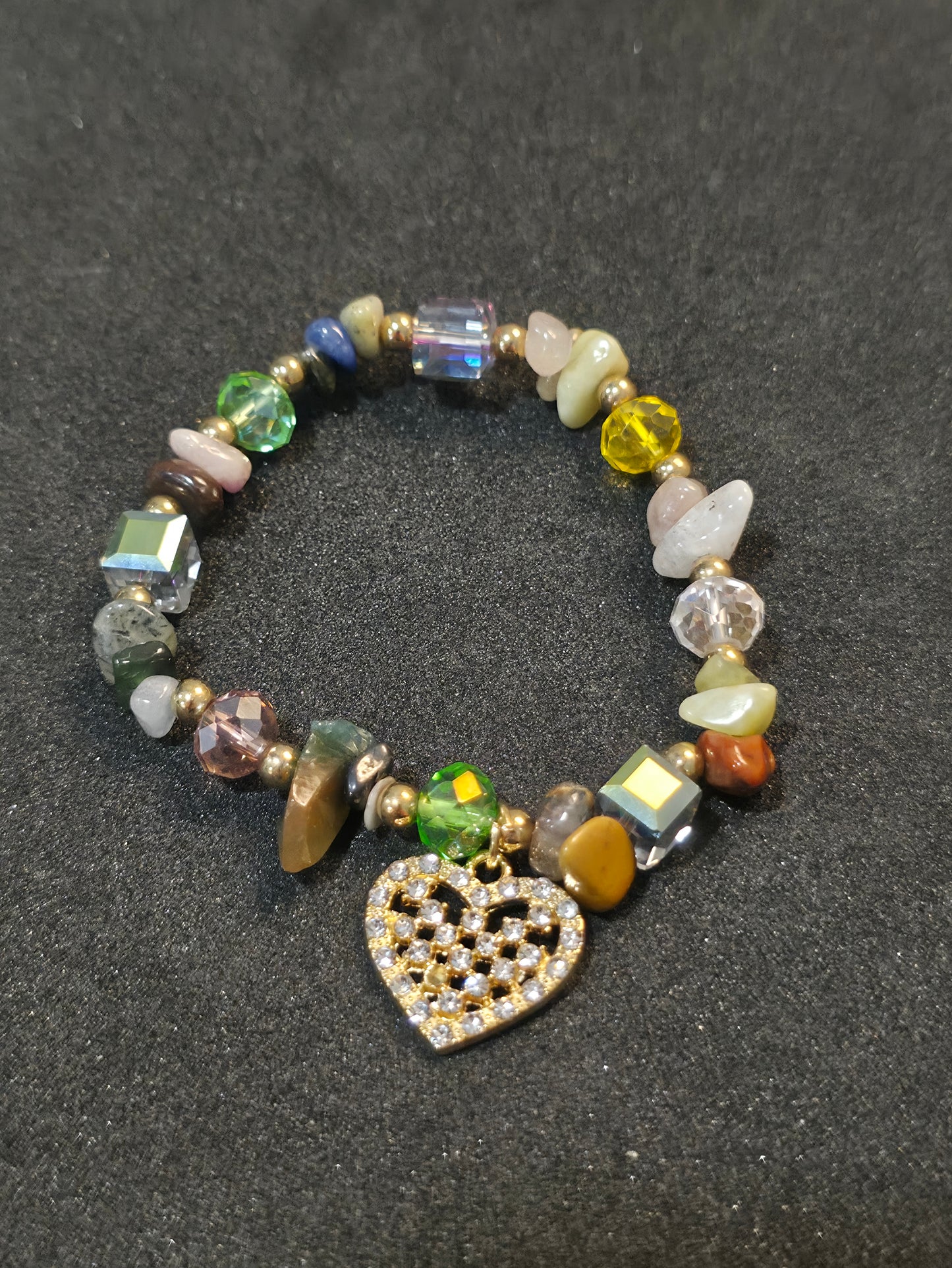 Handcrafted Crystal Charm Bracelets – Mixed Crystal Collection