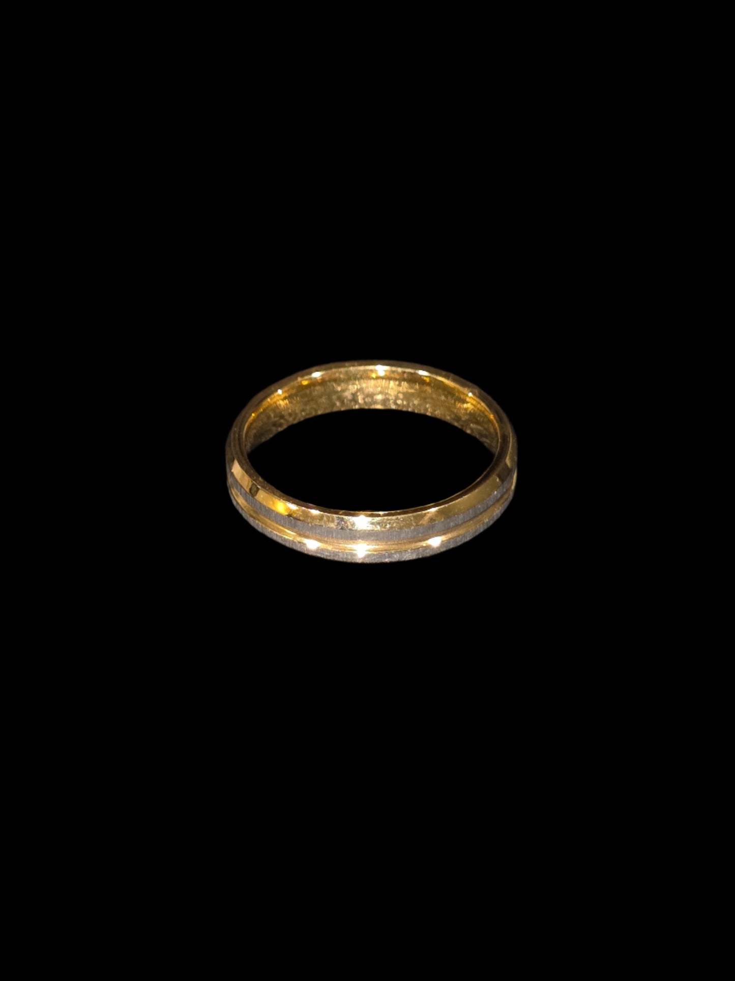 Stylish Gold-Plated Reflective Ring - Woman