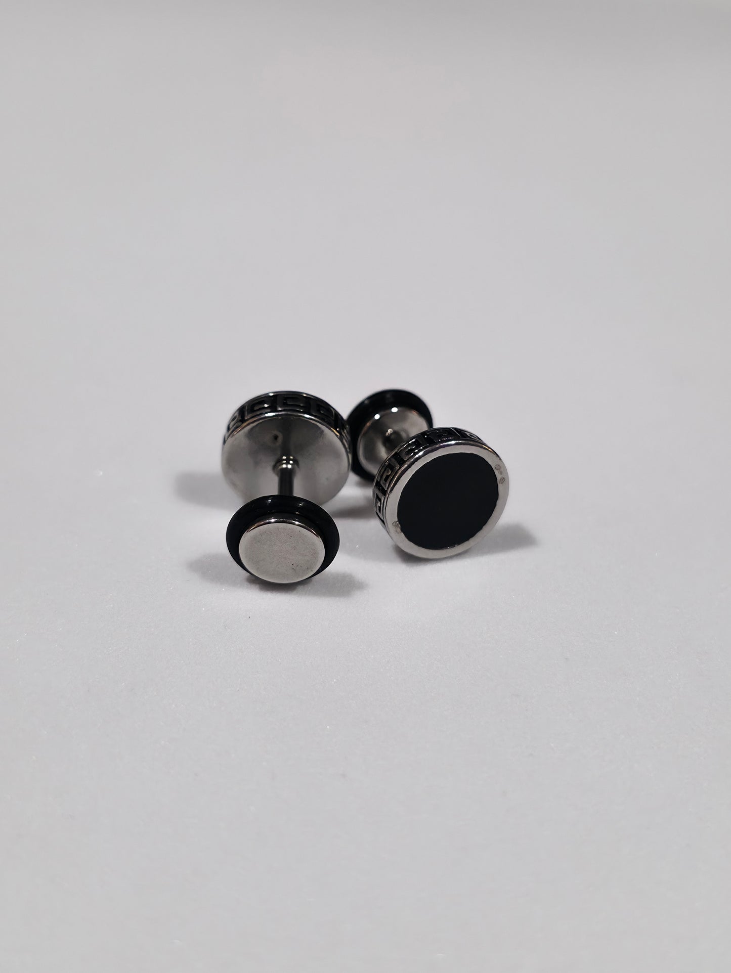 Black Viking Earrings - Screw