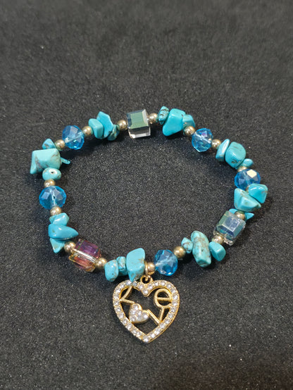 Handcrafted Crystal Charm Bracelets – Mixed Crystal Collection
